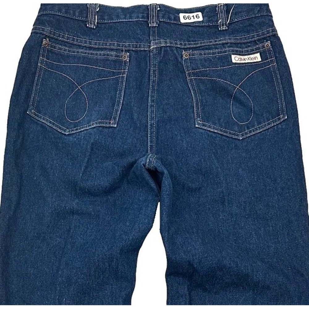 Vintage 80s Calvin Klein Relaxed Fit Jeans Mens 32x32 Blue Dark Wash Straight